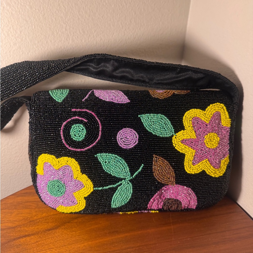 Vintage Another Y&S Original Beaded Flower Bag - Picture 6 of 10